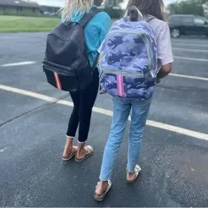 Bags | Pinky Grey Camo Neoprene Backpack | Poshmark display picture 3